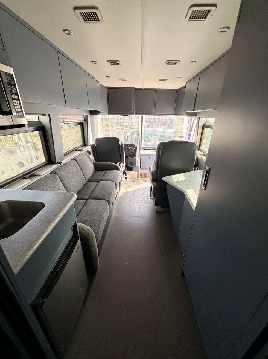 Interior — lounge toward cockpit